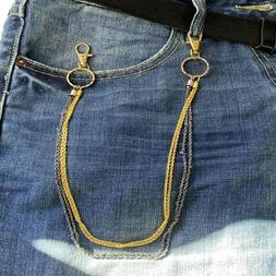Catena jeans da pantaloni in alluminio oro argento nero da u
