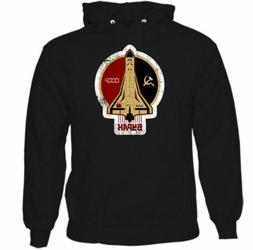 Cccp Spazio Agenzia Felpa con Cappuccio USSR Nasa Soviet Uni