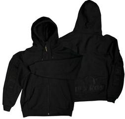ROKKER Cerniera Lampo Black Nero Cool Felpa con Cappuccio Mo