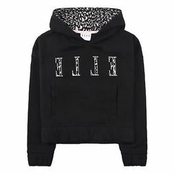 Elle Cheetah Logo Giovani Bambine Sopra Testa Felpa con Capp