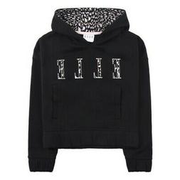 Elle Cheetah Logo Junior Bambine Sopra Testa Felpa con Cappu
