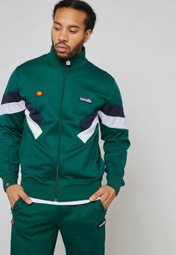 Ellesse Cheroni Giacca Uomo Verde Scuro Cerniera Intera Acti