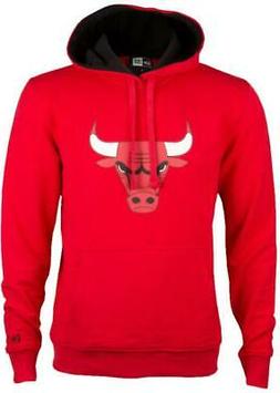 New Era Chicago Bulls NBA Tip Spento Po: Red Felpa con Cappu