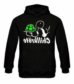 Chillkroete Felpa con cappuccio Fun Pullover Bong marijuana 