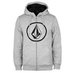 Volcom circle stone a Righe Ziphdy Storm-Grey - Zip con Simi