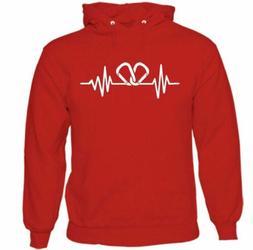 Climber Cuore Beat Uomo Divertente Arrampicata Felpa Moschet