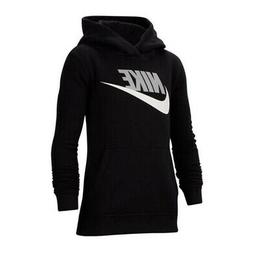 Nike Club Fleece Hoodie Felpa Bambino CJ7861 011 Black Lt Sm