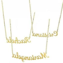 Collana donna rolo'con nome argento 925 placcato oro -spediz