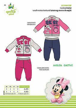 COMPLETINO BIMBA DISNEY ART.100733 FELPA CON ZIP E PANTALONE