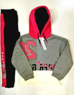 completo bambina invernale felpa + leggings