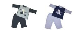 COMPLETO MAGLIETTA + PANTALONE CALDA FELPA PER BIMBO ABBIGLI