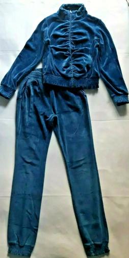 Completo tuta ciniglia blu felpa pantalon bambina bimba ORIG