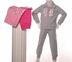 COMPLETO TUTA TUTINA NEONATA FELPA BIMBA ZIP STAMPA MARCA CA