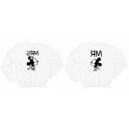 COPPIA FELPA GIROCOLLO MR E MRS FIDANZATI AMORE COPPIA IDEA 