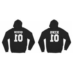 Cappuccio King E Queen Amore Coppia Idea Regalo Divertente I
