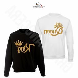 King E Queen Corona Stampa Oro Amore Idea Regalo San Valenti