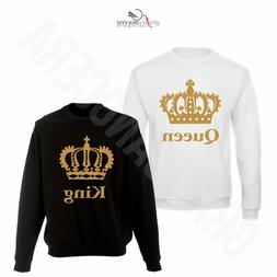 King E Queen Corona Stampa Oro Amore Idea Regalo San Valenti