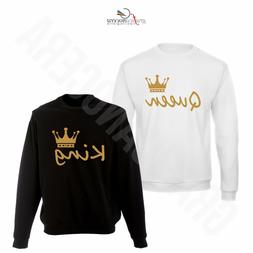 King E Queen Corona Stampa Oro Amore Idea Regalo San Valenti