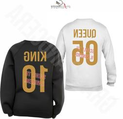 King E Queen Oro Con Numero Personalizzato Regalo Amore Fida