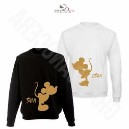 Minnie Topolino Stampa Oro King Queen Amore Regalo San Valen