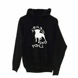 Crazy Cane Donna Felpa con Cappuccio Animalista Divertente V