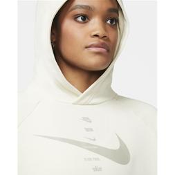 NIKE CU5676 FELPA DONNA TAGLIO CORTO CON CAPPUCCIO IN COTONE