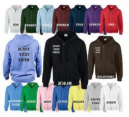 Felpa con cappuccio zip personalizzato su ordinazione Uomo D