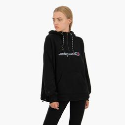Champion di Wmn Pile Mezza con Zip Scritta Logo Felpa Cappuc