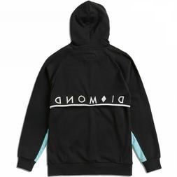 Diamond Supply Co Fordham Hoodie Black -  Felpa Skateboard S