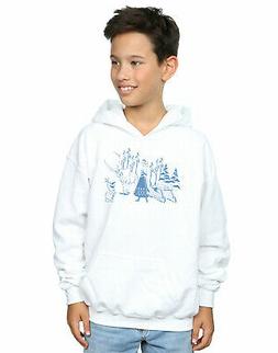 Disney Bambini e ragazzi Frozen Anna Sven And Olaf Felpa Con