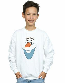 Disney Bambini e ragazzi Frozen Olaf Face Felpa