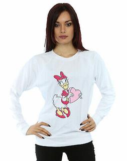 Disney Donna Daisy Duck Love Heart Felpa