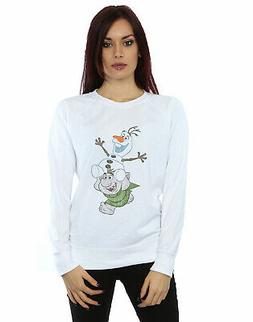 Disney Donna Frozen Olaf And Troll Felpa