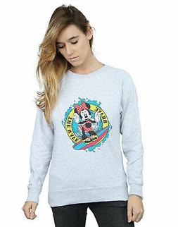 Disney Donna Minnie Mouse Brave The Wave Felpa