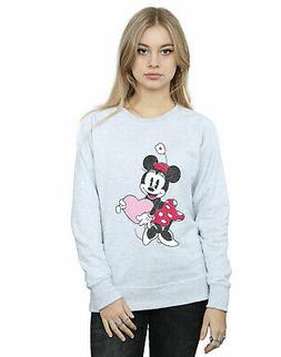 Disney Donna Minnie Mouse Love Heart Felpa