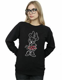 Disney Donna Minnie Mouse Outline Polka Dot Felpa