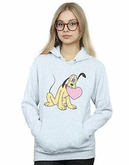 Disney Donna Pluto Love Heart Felpa Con Cappuccio