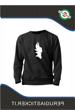 Disney Felpa nera con stampa personalizzata Maleficent La be