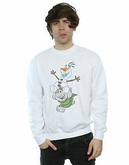 Disney Uomo Frozen Olaf And Troll Felpa
