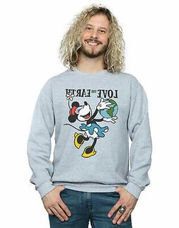 Disney Uomo Mickey Mouse Love The Earth Felpa