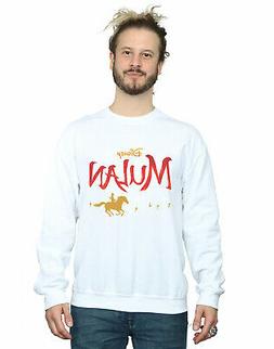 Disney Uomo Mulan Movie Logo Felpa