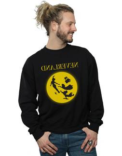 Disney Uomo Peter Pan Moon Silhouettes Felpa