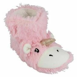 Bambini Spot On Caldo Novit&agrave; 3D Pile Felpa Unicorn Pantofol