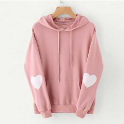 Con Cappuccio Felpa Carino Maglione Manica Lunga Pullover To
