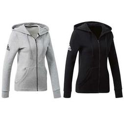 Adidas Donna Felpa con Cappuccio Completo Zip Essentials Lin