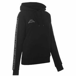 Kappa Donna Felpa con Cappuccio Manica Lunga Logo Ricamato L