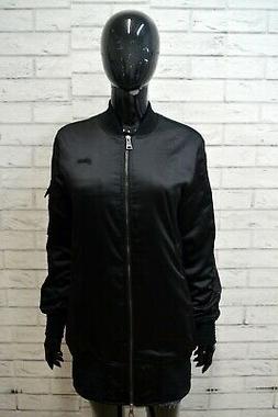 GUESS Donna Giacca Giubbino Cappotto Taglia M Women Nero Giu
