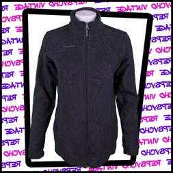 Columbia Donna IN Pile Con Zip Nero Taglia XL 434 G