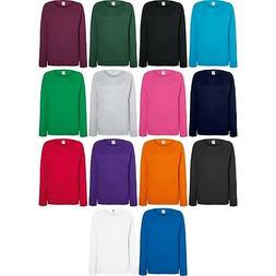 Donna Fruit Of The Loom Misto Cotone Leggero Raglan Felpa