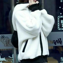 Con Cappuccio Kawaii Cappotto Invernale Maglione Felpa Giacc